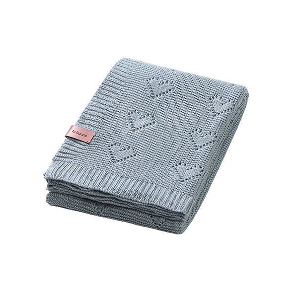BABY ONO Deka pletená bambusová šedá 75 x 100 cm