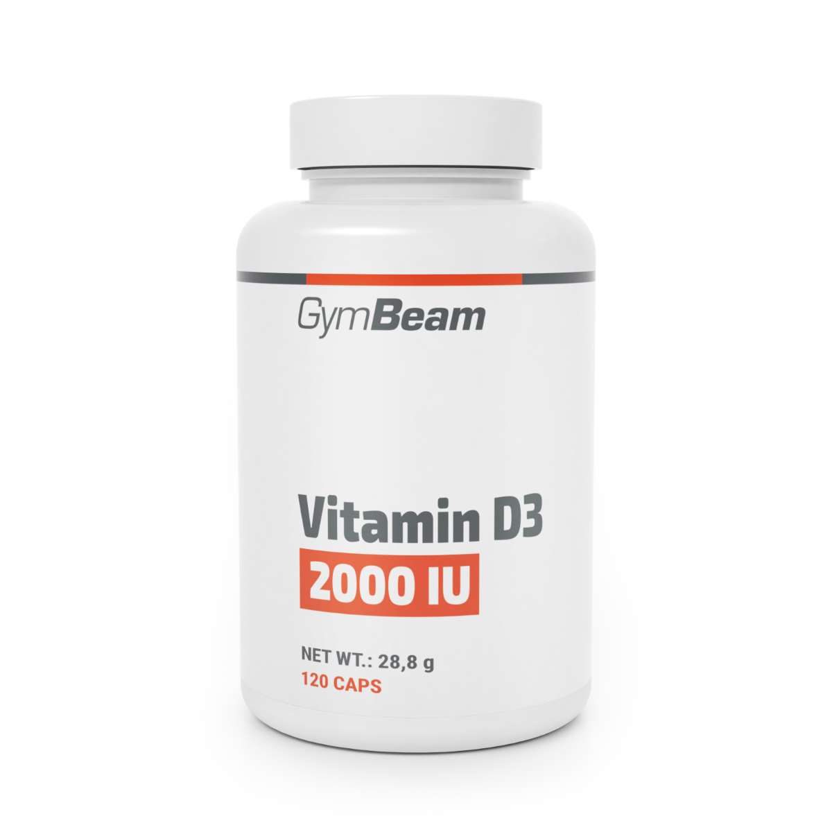 GYMBEAM Vitamin D3 2000 IU, bez příchuti 240 měkkých tobolek