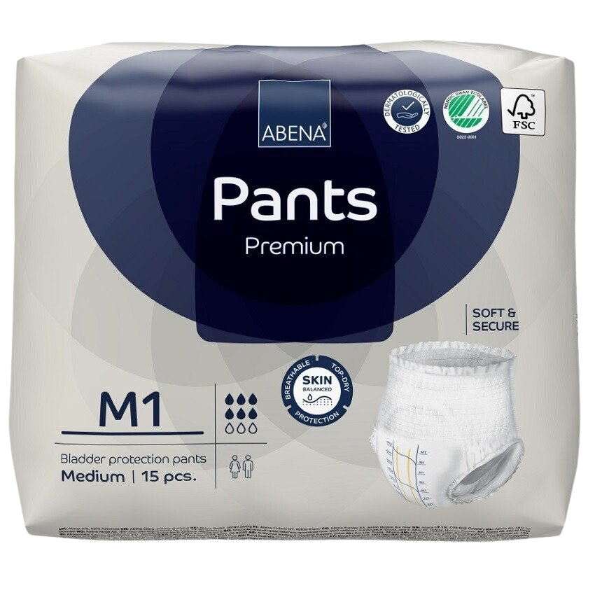 Abena Inkontinentní navlékací kalhotky Pants Premium M1 15 ks