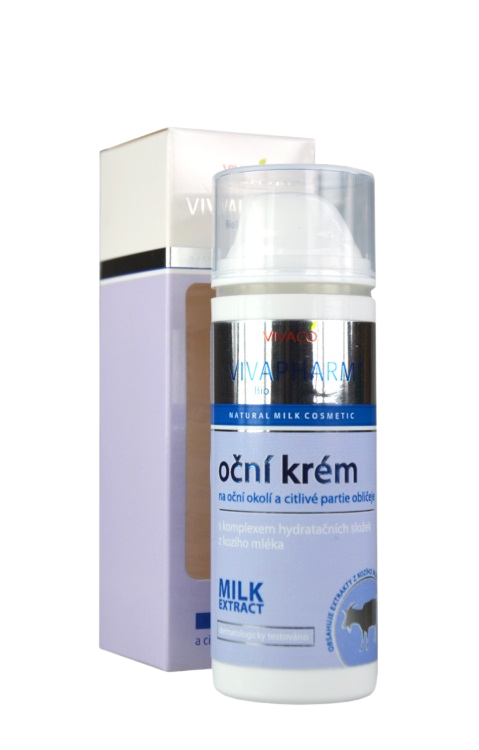VIVAPHARM Krém na oční okolí s komplexem hydratačních složek z kozího mléka 50 ml