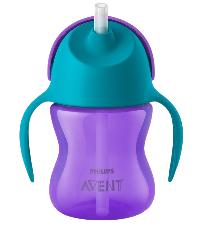 PHILIPS AVENT Hrnek s brčkem Bendy dívka 200 ml
