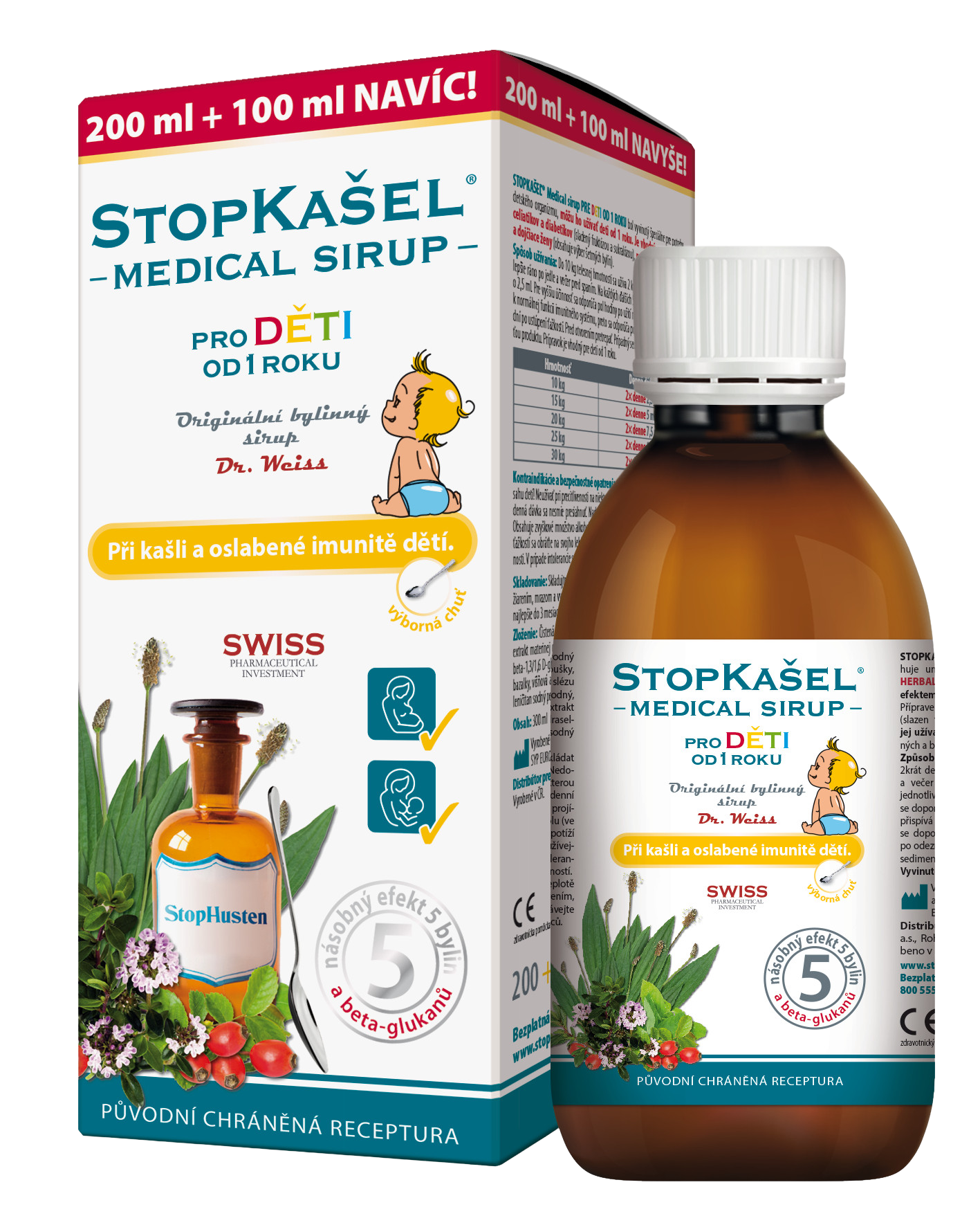 Dr.Weiss Stopkašel Medical sirup od 1 roku 300 ml