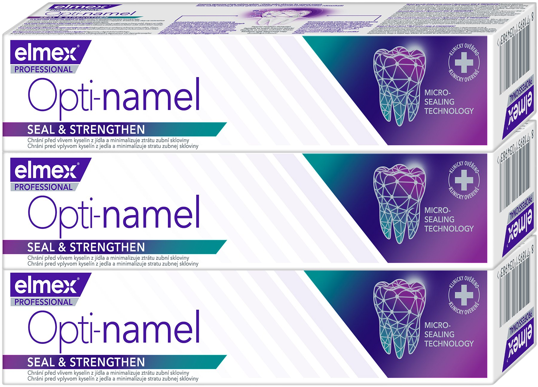 ELMEX Opti-Namel Professional zubní pasta 3 x 75 ml