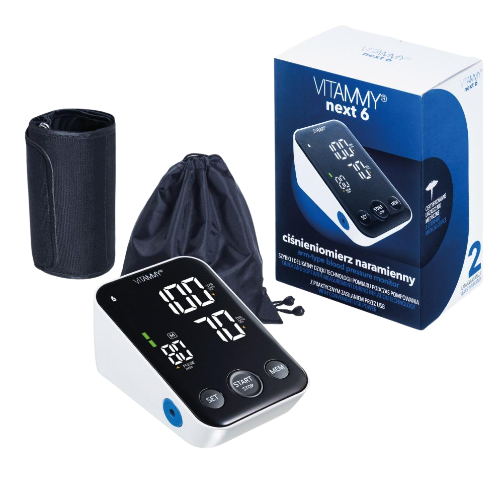 VITAMMY Next 6 Ramenní tlakoměr s hlasovou funkcí a USB-C napájením