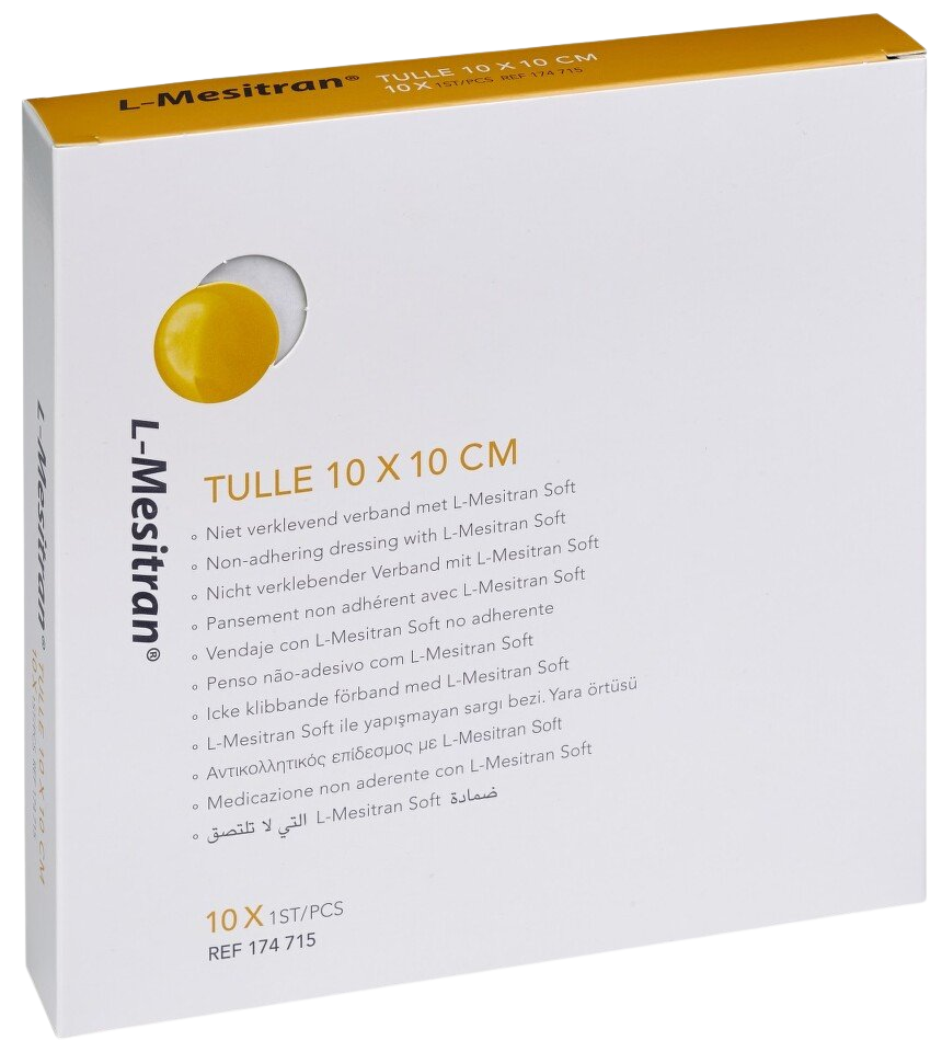 Fotografie KRYTÍ HYDROGELOVÉ L-MESITRAN TULLE LEHKÉ NEADHERENTNÍ ANTIMIKROBIÁLNÍ KRYTÍ S LÉKAŘSK