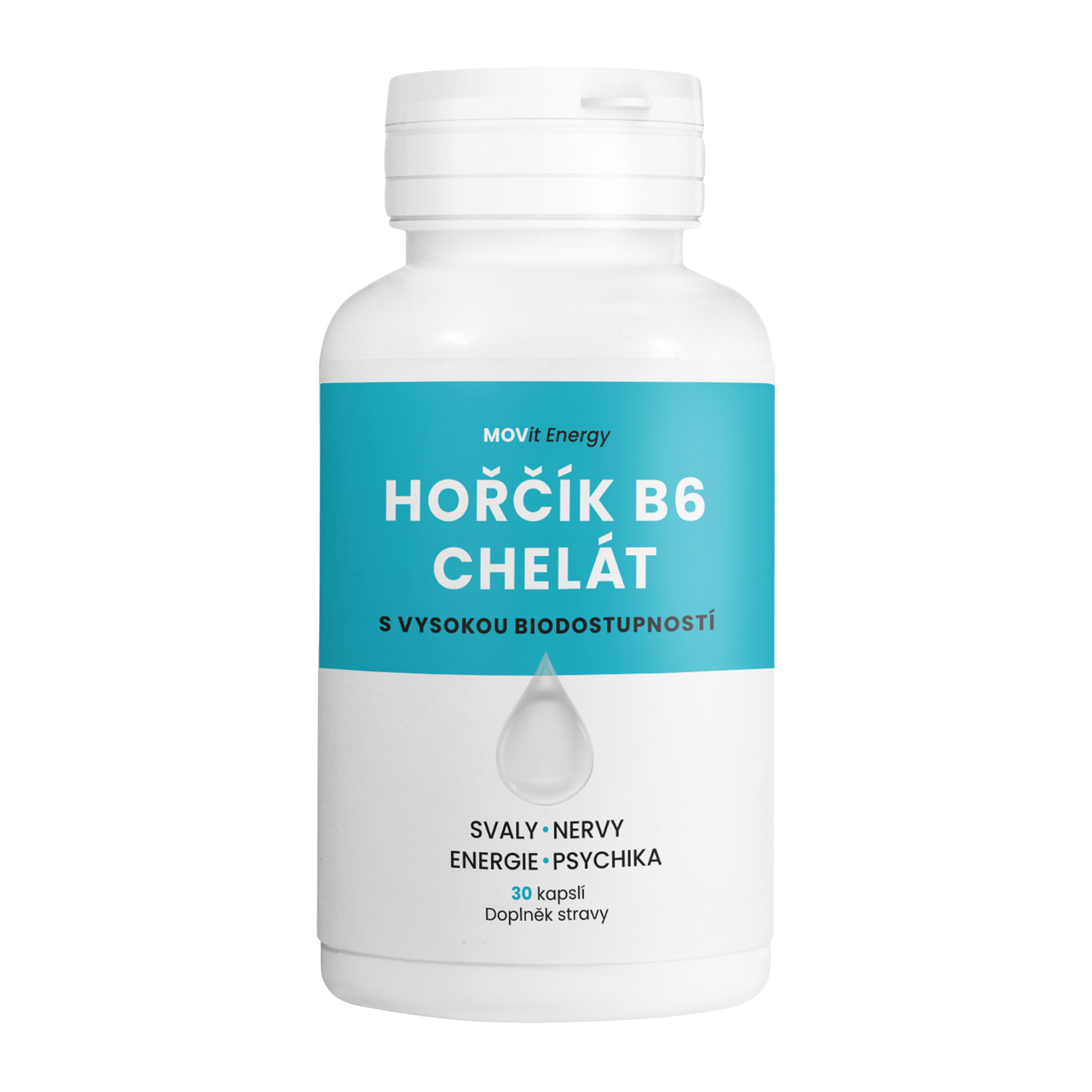 MOVit Hořčík B6 Chelát 30 kapslí koupíte na Pilulka.cz