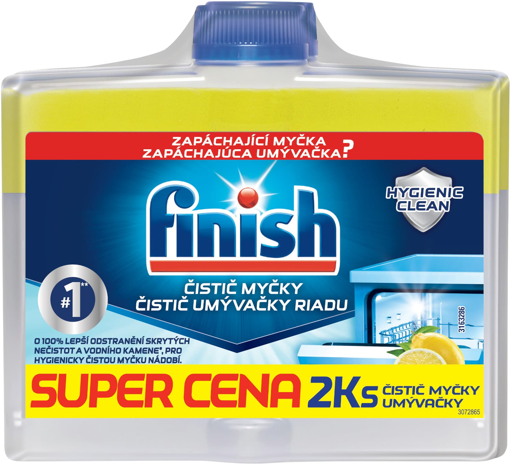 Finish Čistič myčky Lemon Sparkle DUO 2 x 250 ml