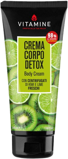 ERBORISTICA Vitamine Detox tělový krém kiwi a limetka 200 ml
