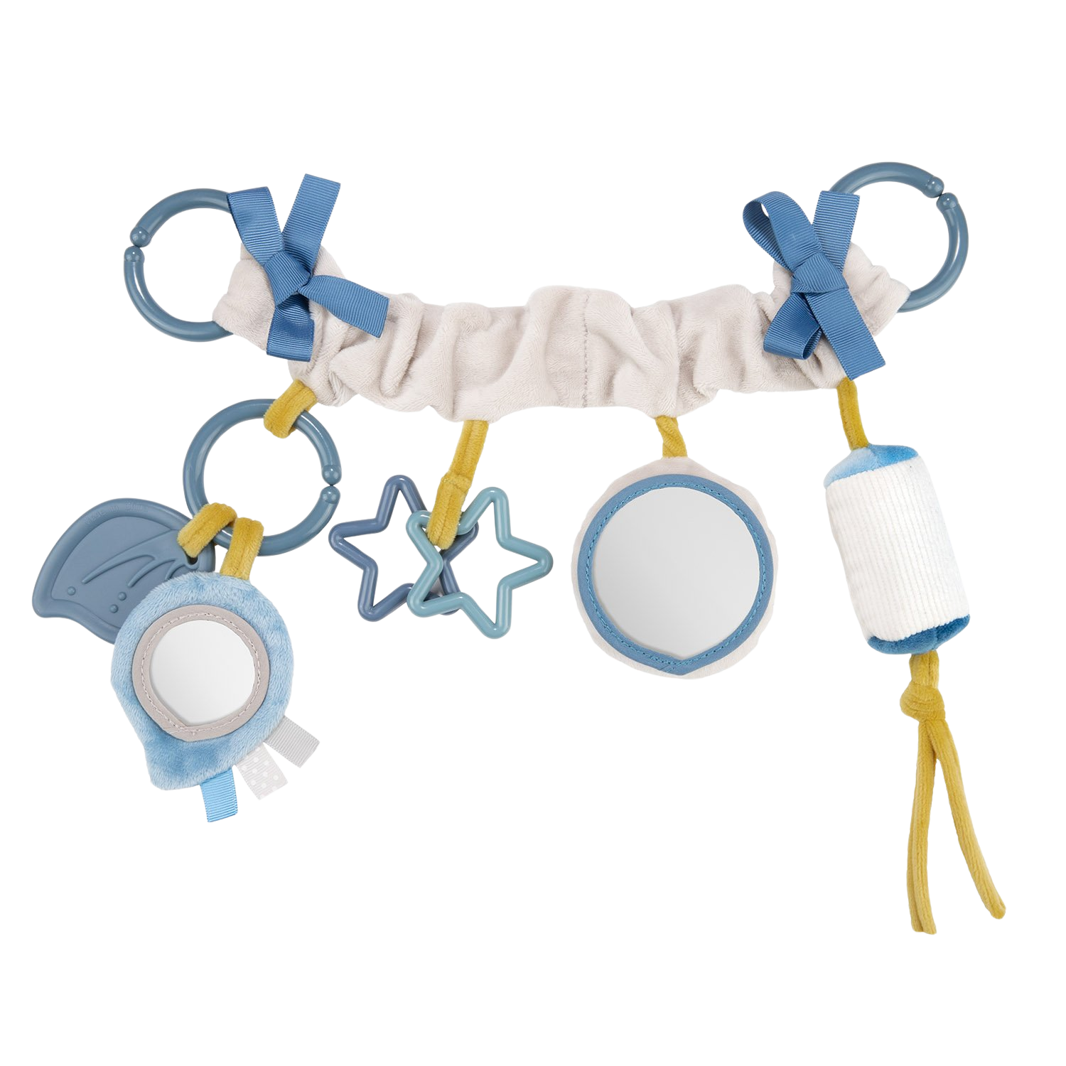 CANPOL BABIES Závěsná hračka na kočárek/autosedačku Pastel Friends šedá