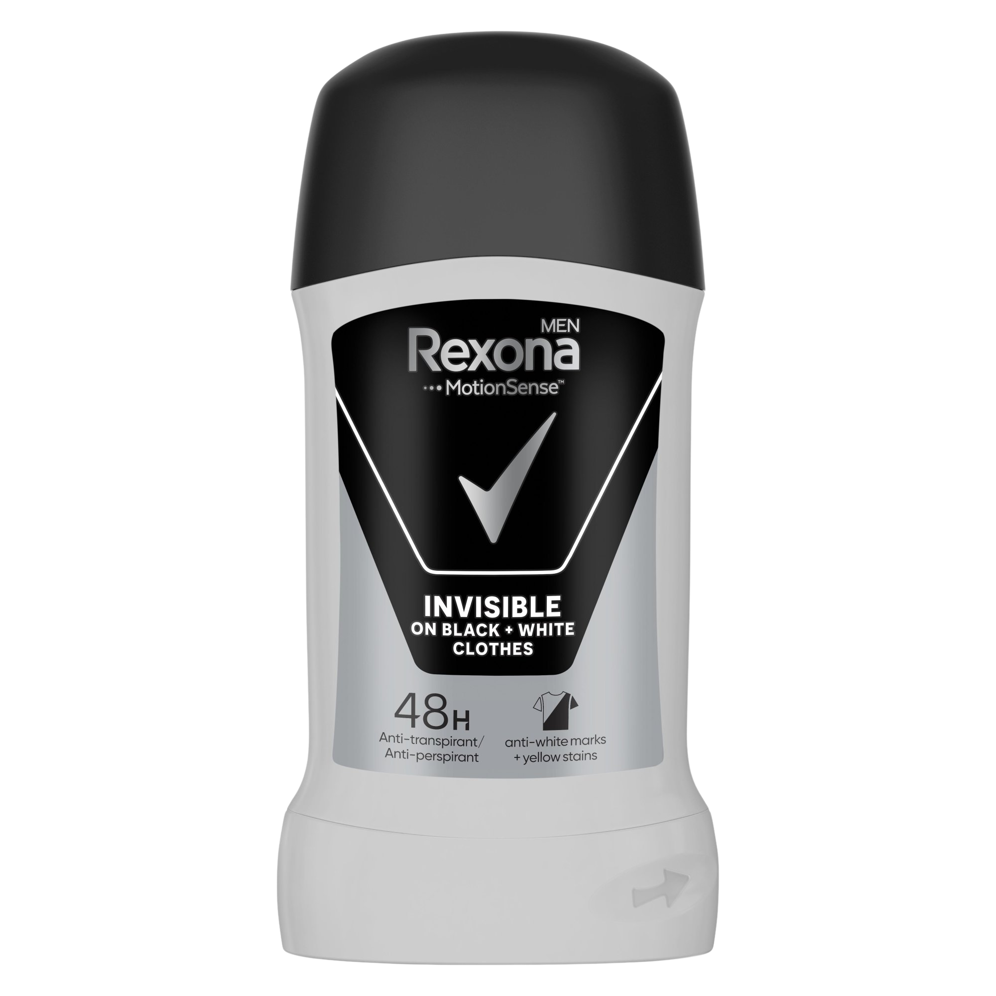 REXONA MEN Invisible Black&White Tuhý deodorant 50 ml