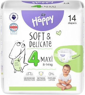 BELLA Baby HAPPY Soft&Delicate Maxi 14 ks