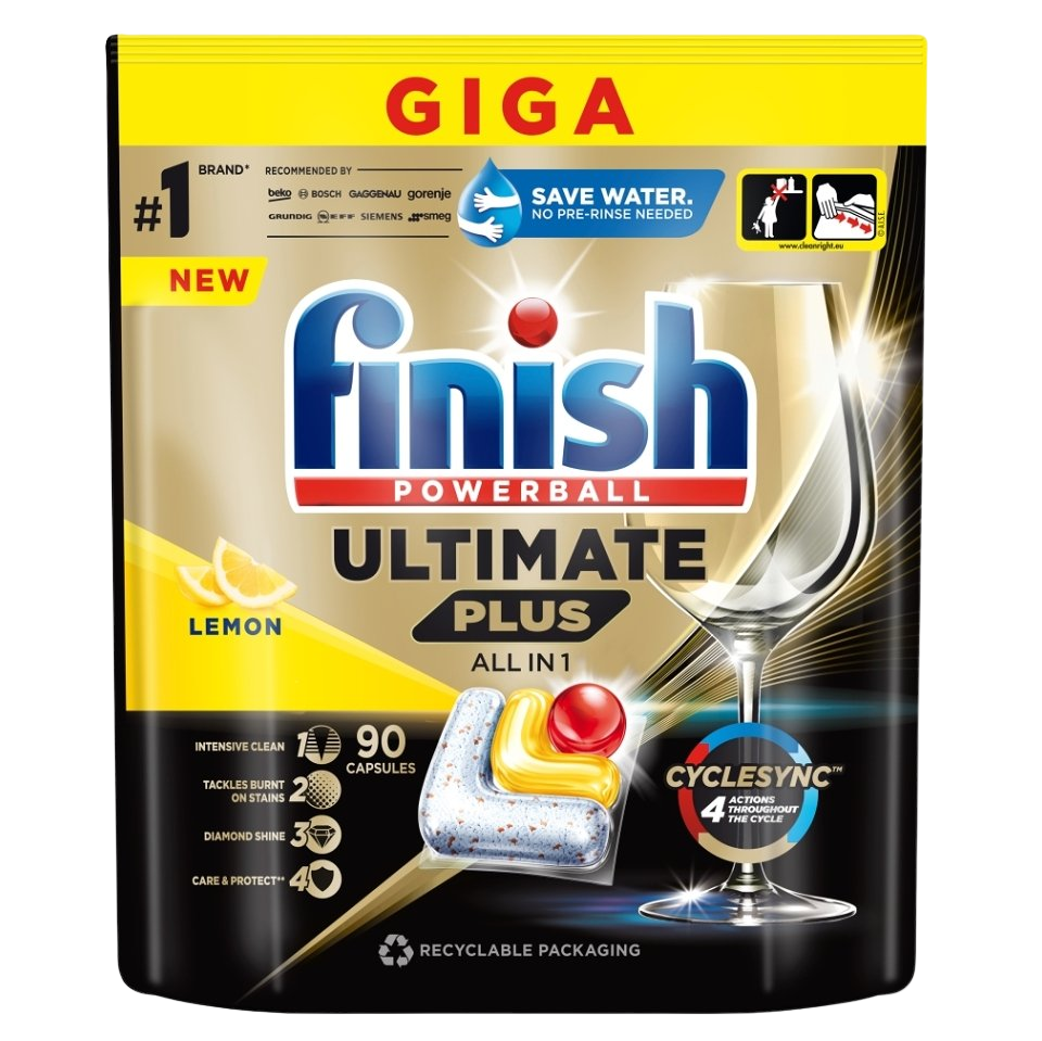 Finish Ultimate Plus All in 1 Lemon 90 ks