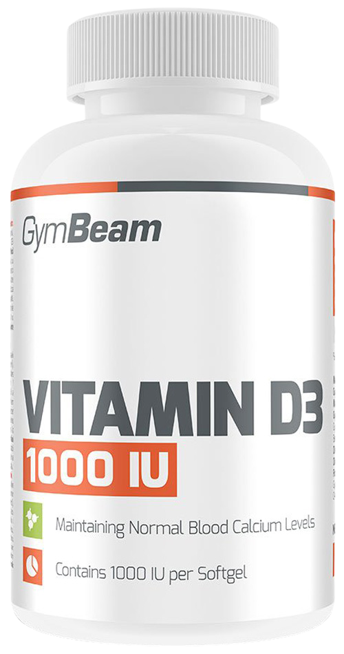 GYMBEAM Vitamín D3 1000 IU fudge brownie 60 kapslí