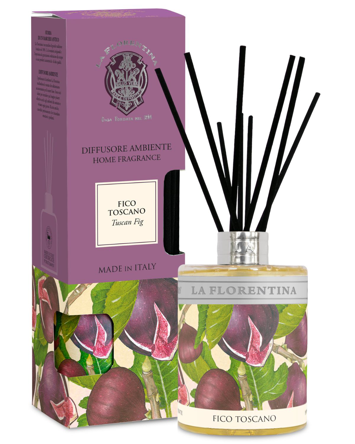 Fotografie LA FLORENTINA Pokojový difuzor Fico Toscano 500 ml