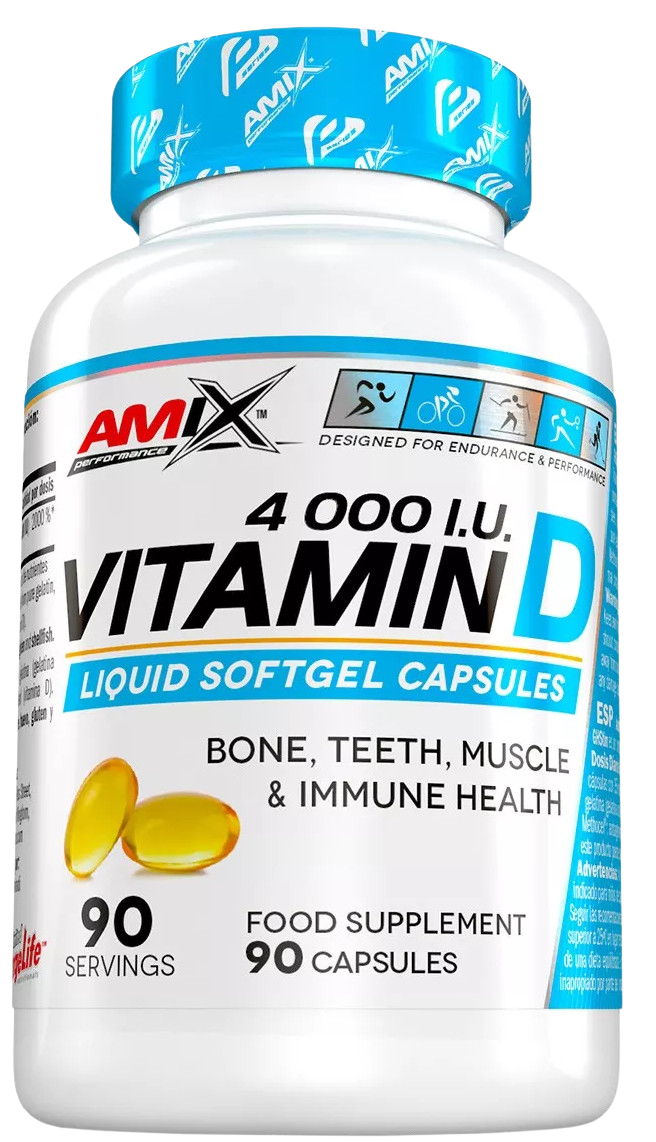 Amix Vitamin D - 4000 I.U. 90 kapslí