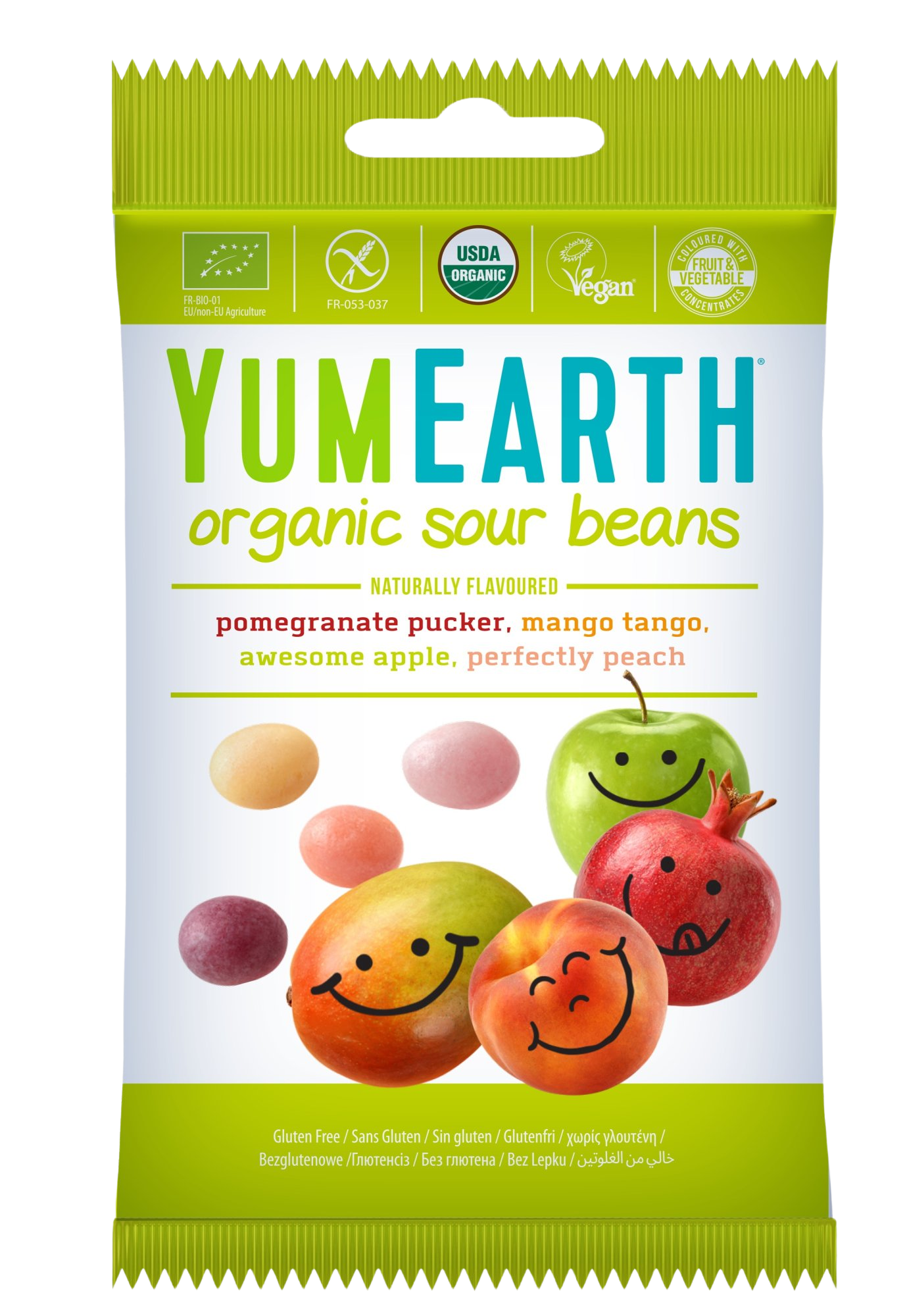 YUMEARTH BIO Kyselé želé - Mix příchutí 50 g