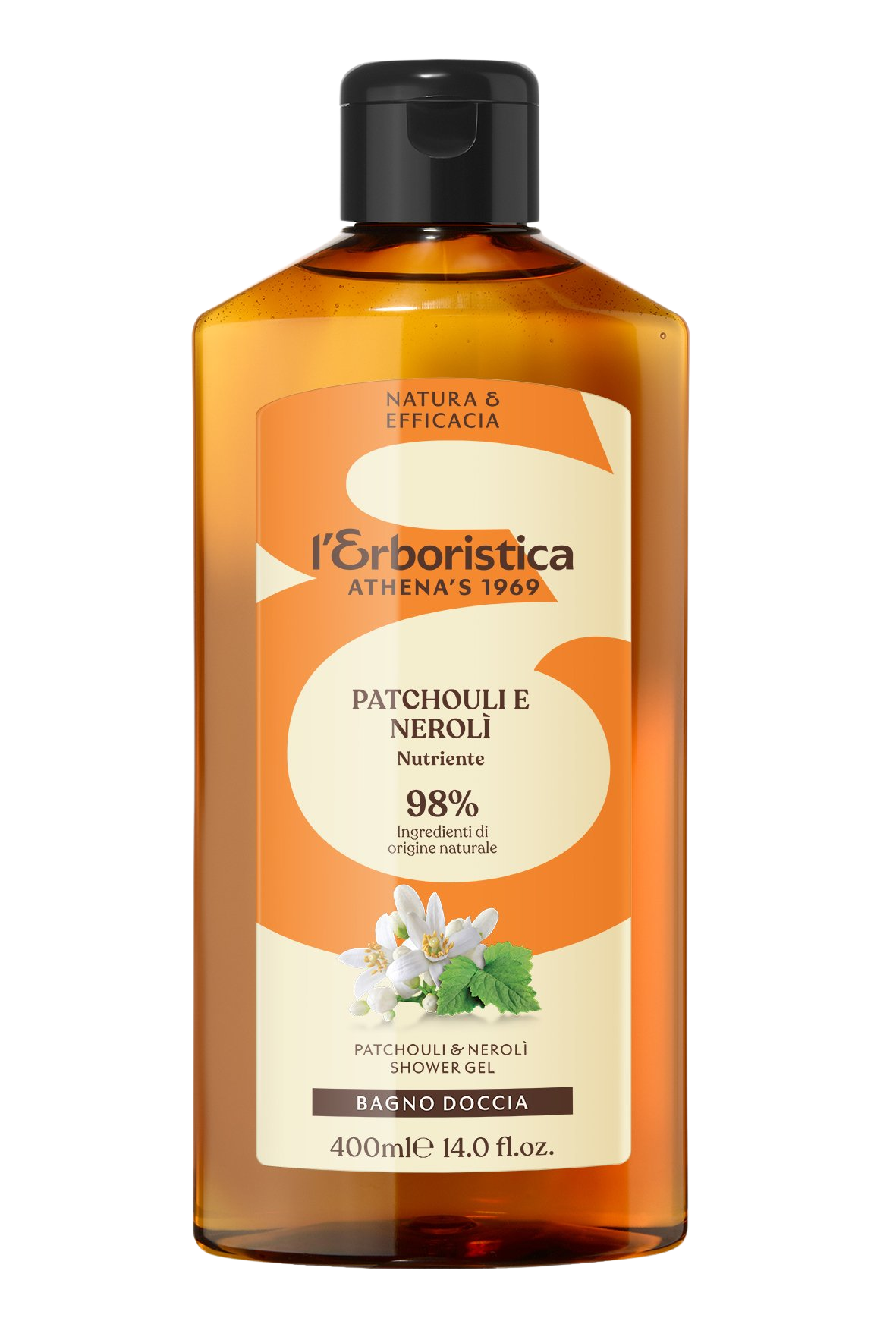 ERBORISTICA Parfémovaný sprchový gel Patchouli a neroli 400 ml