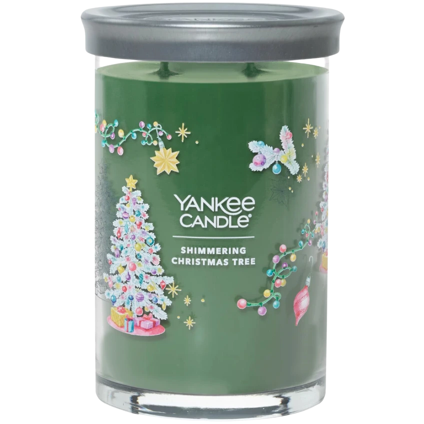 YANKEE CANDLE Signature Shimmering Christmas Tree vonná svíčka 567 g
