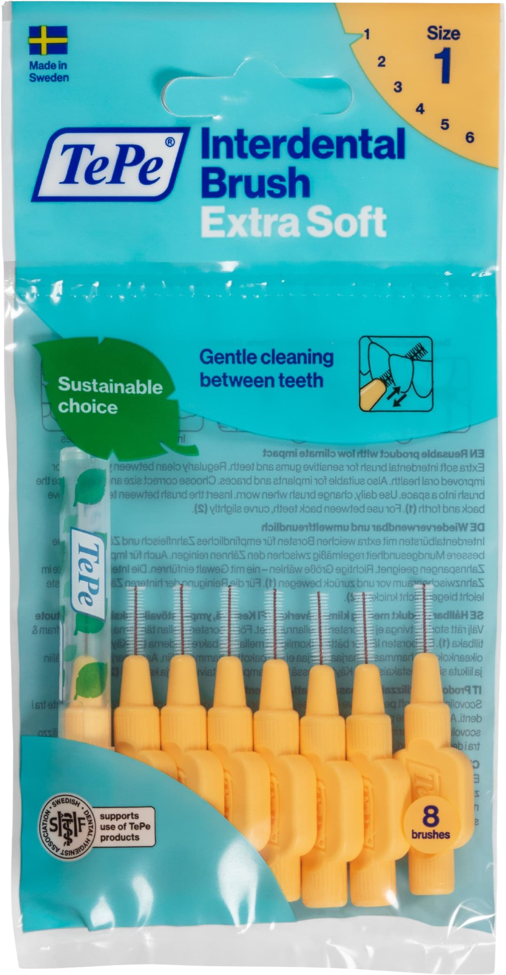 TEPE Mezizubní kartáčky Extra Soft 0,45 mm 8 ks