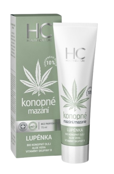 HEALTH CULTURE konopné mazání lupénka 75 ml