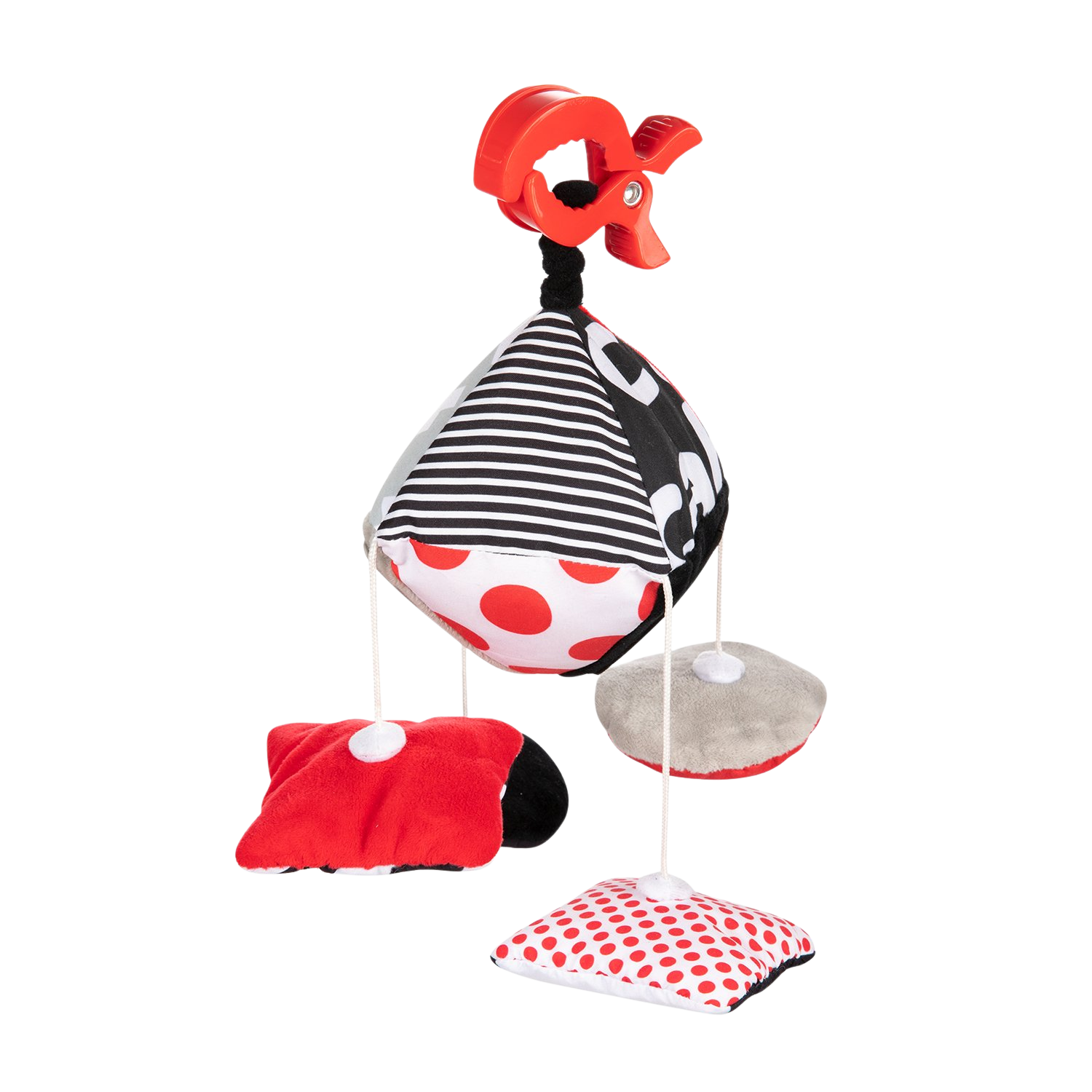 CANPOL BABIES Kontrastní závěsná hračka s klipem Sensory