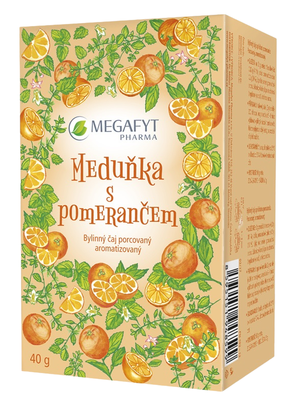 MEGAFYT Meduňka s pomerančem 20 x 2 g