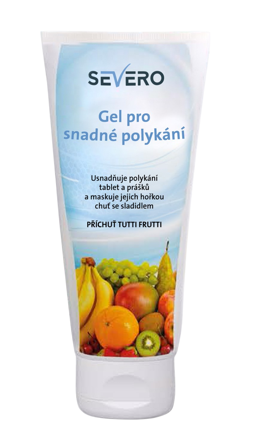 Fotografie Severo gel pro snadné polykání, tutti frutti 150 ml