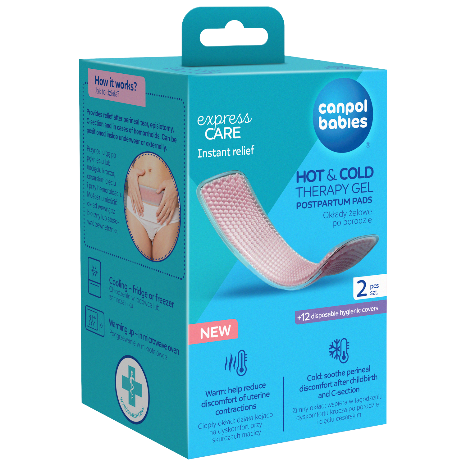 CANPOL BABIES Poporodní gelové vložky Hot&Cold 2 ks
