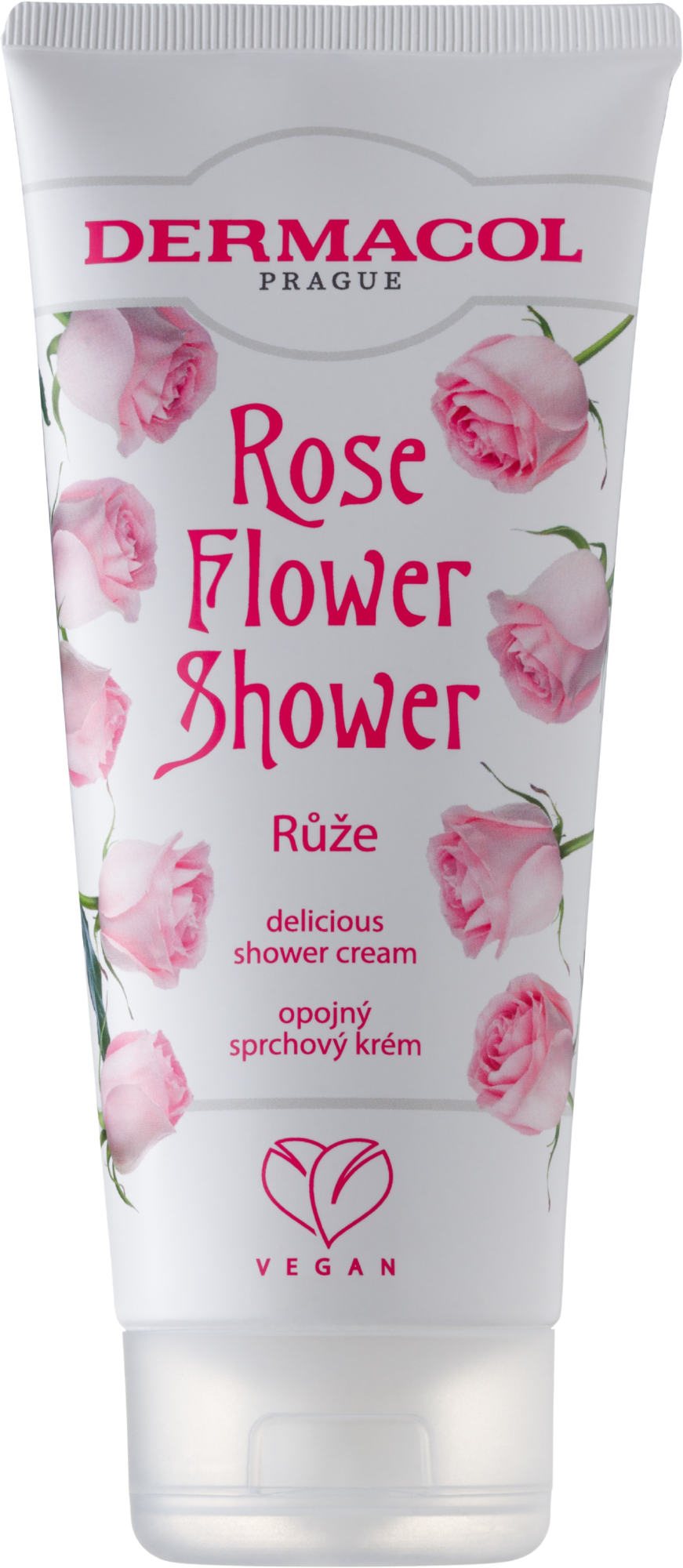 DERMACOL Flower shower Opojný sprchový krém Růže 200 ml