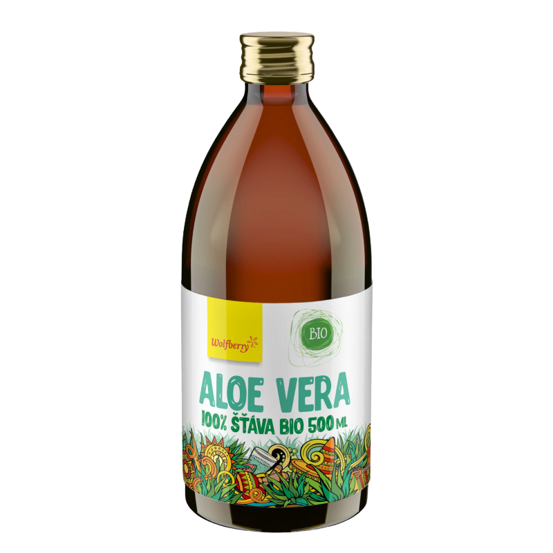 WOLFBERRY Aloe vera šťáva 100% BIO 500 ml
