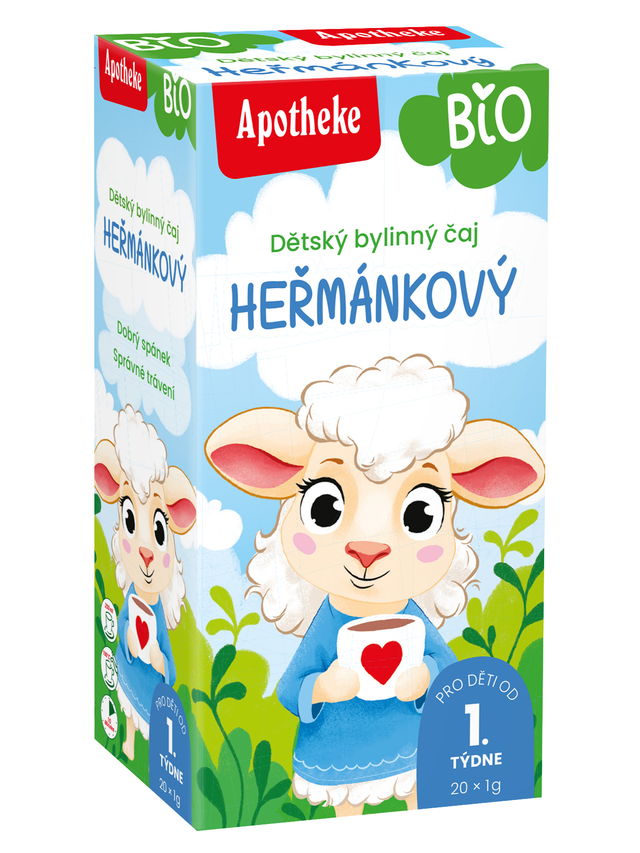 Apotheke Dětský čaj BIO heřmánkový 20 x 1 g