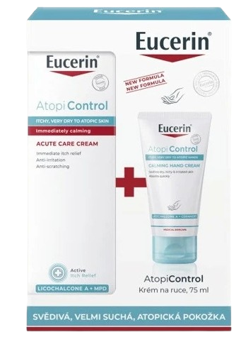 Eucerin AtopiControl Acute krém 40 ml + AtopiControl krém na ruce 75 ml dárková sada