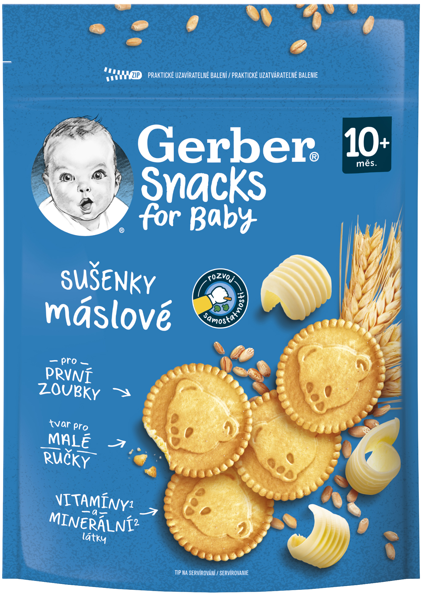 Gerber Snacks máslové sušenky 180 g