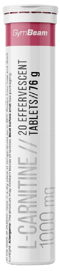 GYMBEAM L-carnitine raspberry 20×1000mg 20 ks