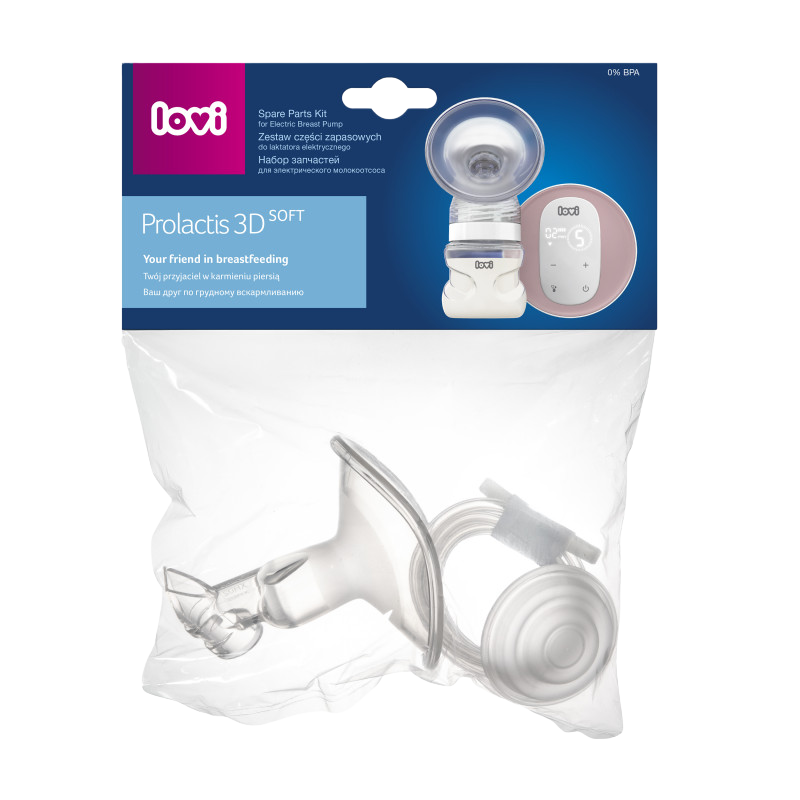 LOVI Sada náhradních dílů pro elektrickou odsávačku Prolactis 3D SOFT 3 ks