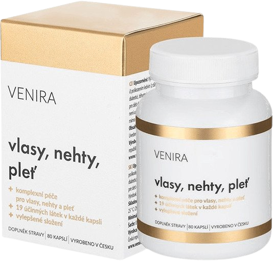Venira Komplexní péče o vlasy, nehty a pleť 80 kapslí