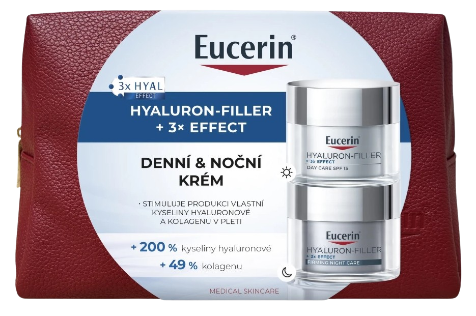 Eucerin Hyaluron-Filler + 3 x Effect denní krém 50 ml + noční krém 50 ml koupíte na Pilulka.cz