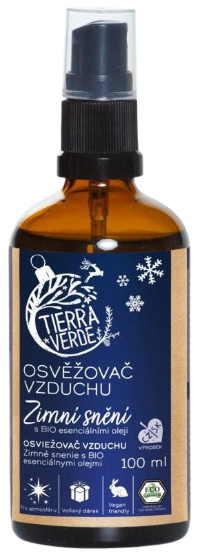 Fotografie Tierra Verde Osvěžovač vzduchu Zimní snění, olej ve spreji 100 ml