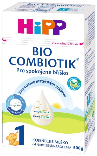 HIPP 1 BIO Combiotik od narození Počáteční mléčná kojenecká výživa 500 g