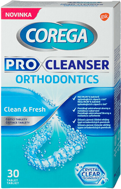 Corega Pro Cleanser Orthodontics 30 tablet