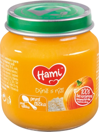 Hami zeleninový příkrm Dýně s rýží první lžička 125 g