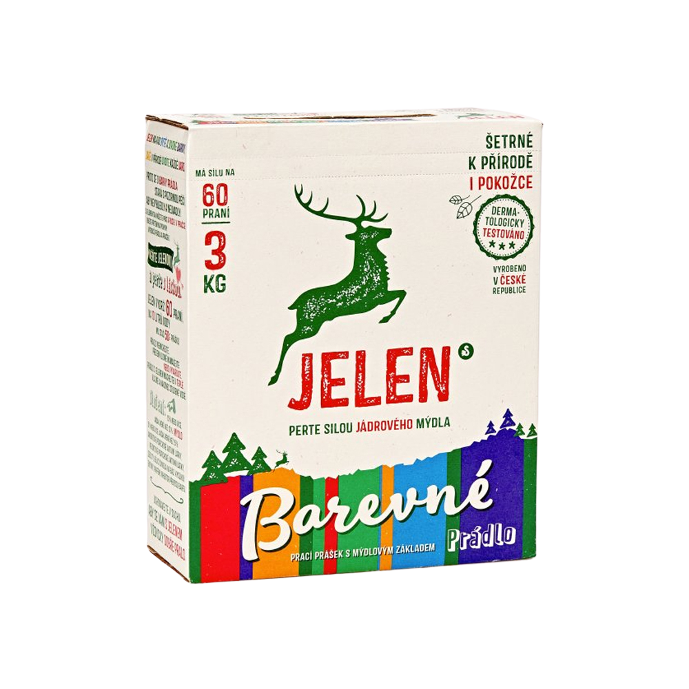 Jelen Color prací prášek, 60 dávek 3 kg