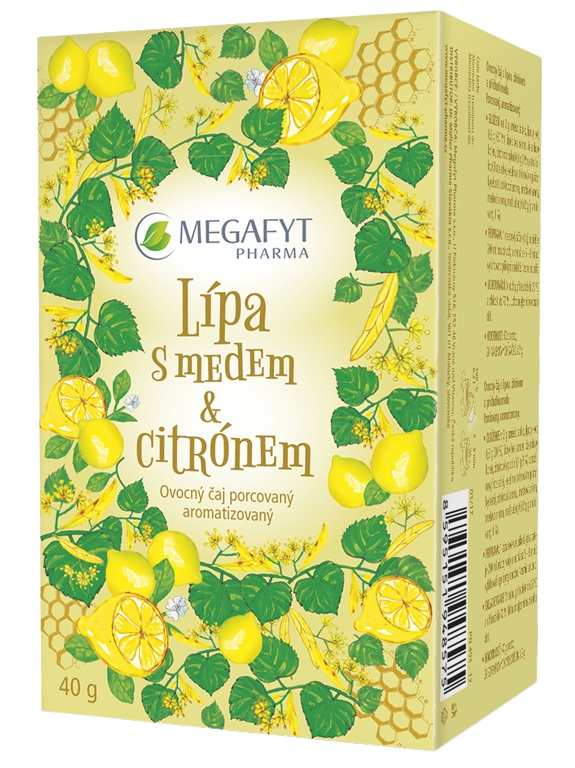 MEGAFYT Ovocný Lípa s medem a citrónem 20 x 2 g