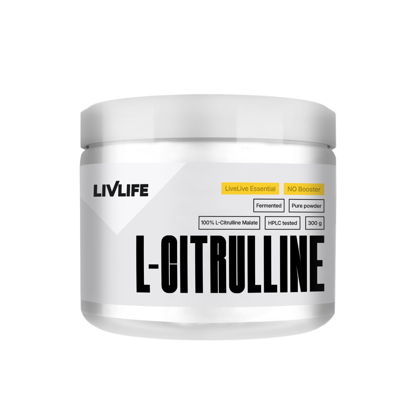 LivLife L-Citrulline Malate prášok na podporu športového výkonu 300 g
