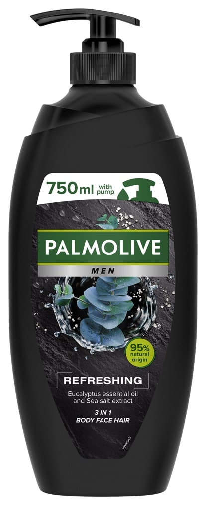 Palmolive Men Refreshing sprchový gel 3v1 pro muže pumpa 750 ml
