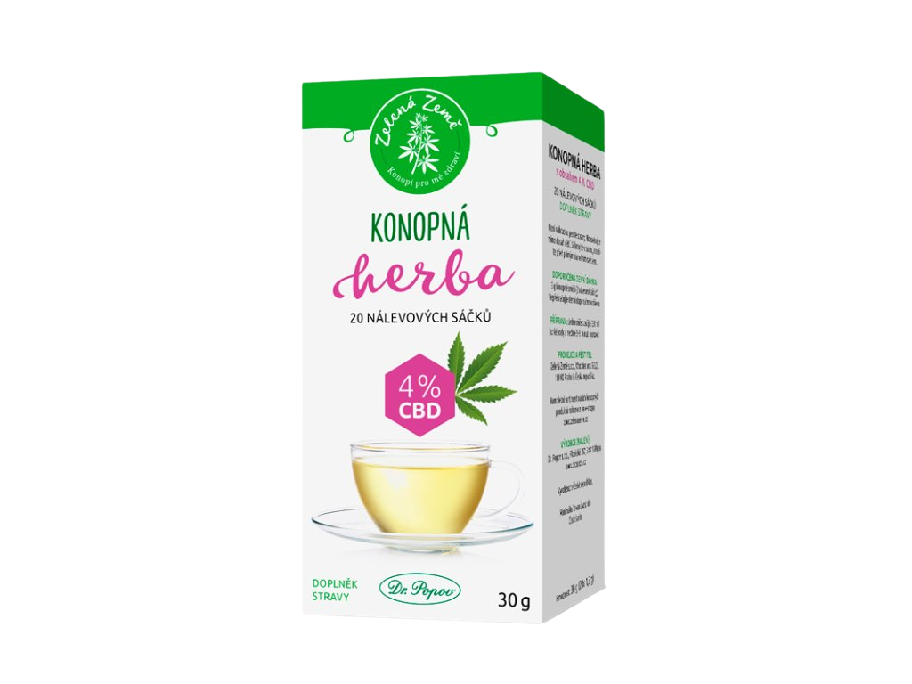 ZELENÁ ZEMĚ CBD směs porcovaná 4% 20 sáčků