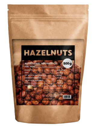 Fotografie GymBeam Lískové ořechy unflavored 500 g