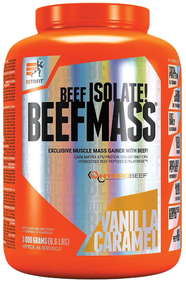 EXTRIFIT BeefMass vanilka karamel 3 kg