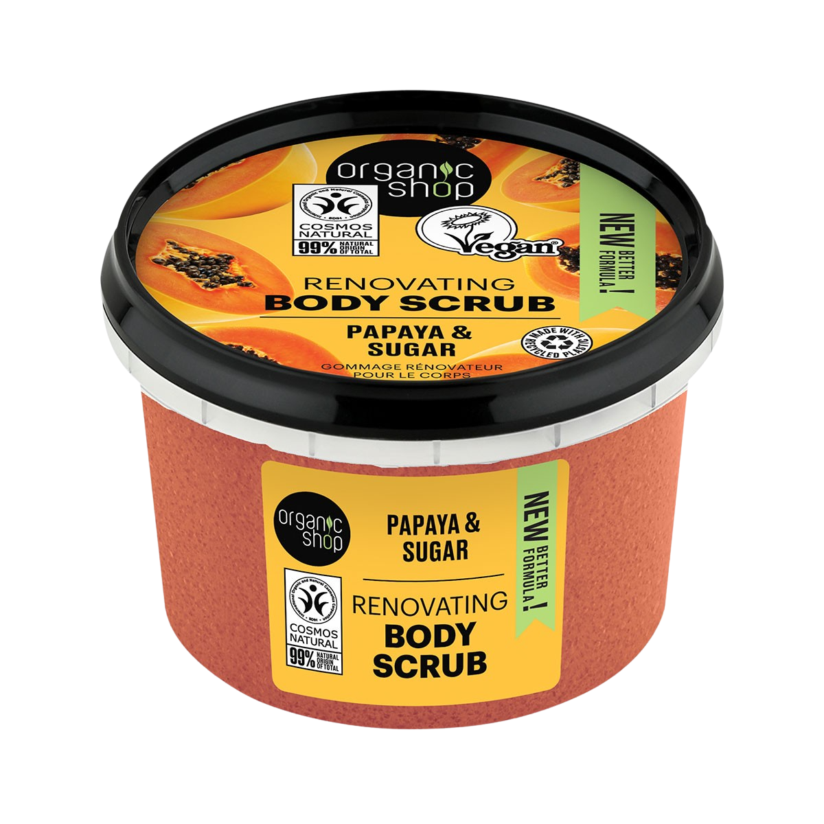 ORGANIC SHOP Telový peeling Šťavnaté papája 250 ml