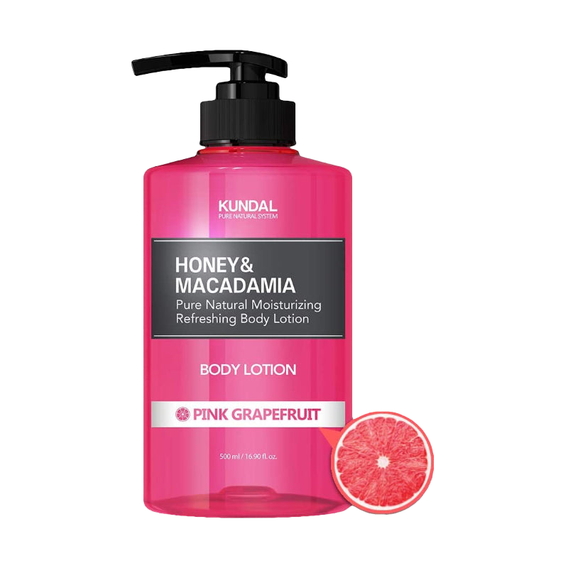 KUNDAL Honey&Macadamia Body Lotion - vyživující tělové mléko s vůní Grapefruitu 500 ml